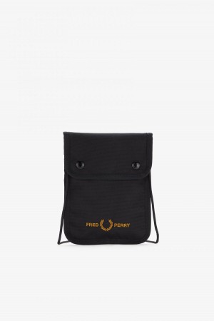 Bolsa Fred Perry Branded Pouch Accessories Negros | DMXVO94902