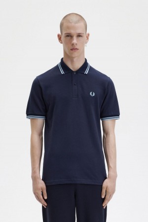 Camisa Polo Fred Perry M12 Hombre Azul Marino | GMXEC62318