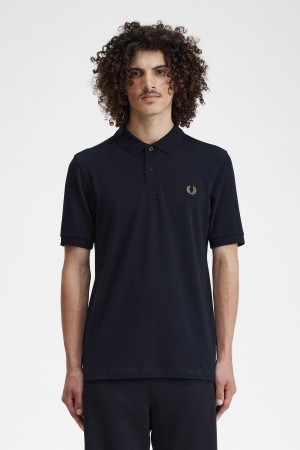 Camisa Polo Fred Perry M6000 Hombre Azul Marino | MXNEJ30098