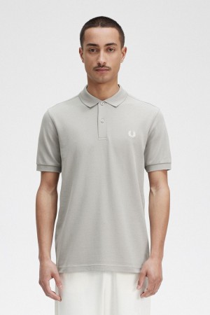 Camisa Polo Fred Perry M6000 Hombre Limestone / Ecru | MXNZX37327