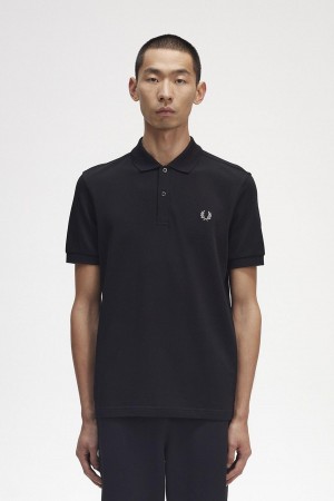 Camisa Polo Fred Perry M6000 Hombre Negros | XMXGW51272