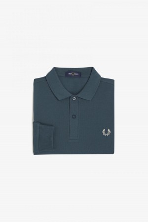 Camisa Polo Fred Perry M6006 Hombre Azules | SMXNY86849