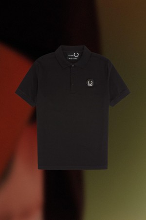 Camisa Polo Fred Perry Slim Fit Polo Shirt Hombre Negros | MXDFL89767