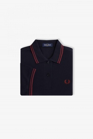 Fred Perry Shirt Fred Perry G3600 Mujer Azul Marino | MXXBR28092