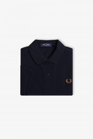 Fred Perry Shirt Fred Perry G6000 Mujer Azul Marino | MXQAV73377