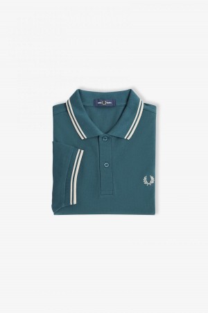 Fred Perry Shirt Fred Perry M3600 Hombre Azules Azules Azules | MXZPD98804