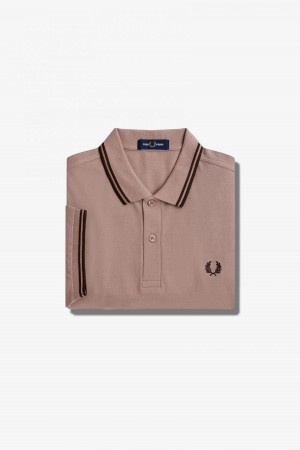 Fred Perry Shirt Fred Perry M3600 Hombre Rosas Oscuro | DMXKV80508