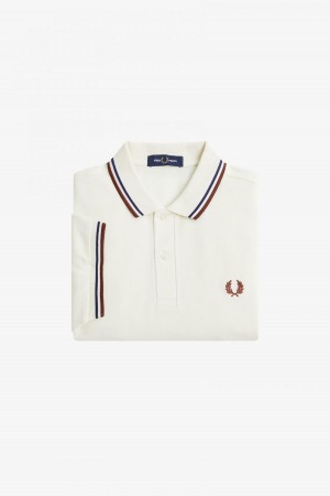 Fred Perry Shirt Fred Perry M3600 Hombre Azul Marino Marrom | EMXHC56340