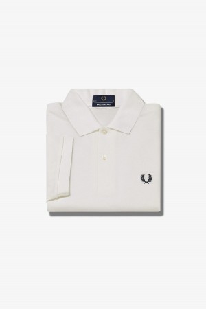 Fred Perry Shirt Fred Perry M3 Hombre Blancos Azul Marino | AMXDF39383