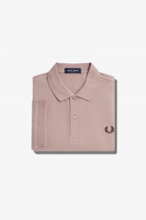 Fred Perry Shirt Fred Perry M6000 Hombre Rosas Oscuro | UMXTG61791