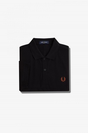 Fred Perry Shirt Fred Perry M6000 Hombre Negros Marrom | BMXSO99516