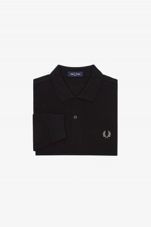 Fred Perry Shirt Fred Perry M6006 Hombre Negros | MXEGJ67254