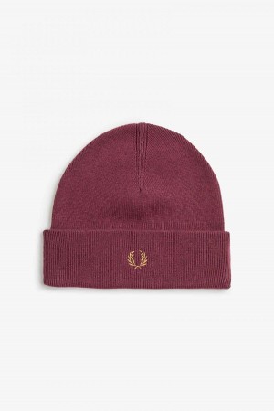 Gorro Fred Perry Classic Accessories Oxblood / Shaded Stone | ZMXMJ32899