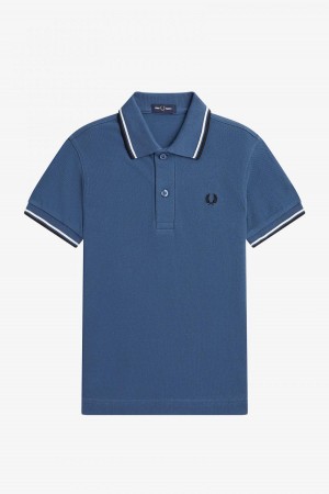 Niños Fred Perry Kids Twin Tipped Accessories Azules Blancos Negros | MXEAH44756