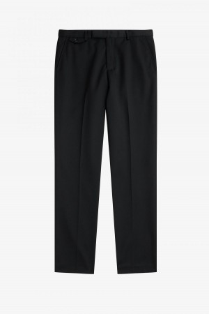 Pantalones Fred Perry Archive Tailored Trousers Hombre Negros | MXXBR56352