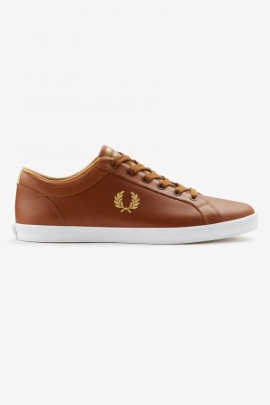 Zapatos Fred Perry Baseline Hombre Tan | BMXSO98673