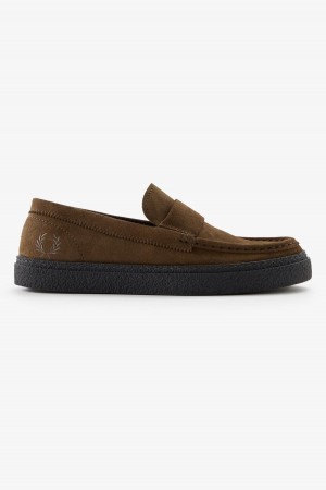 Zapatos Fred Perry Dawson Loafer Hombre Shaded Stone | MXZPD34342