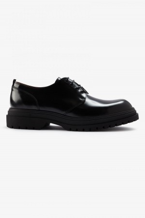 Zapatos Fred Perry Derby Hombre Negros | TMXWZ67047