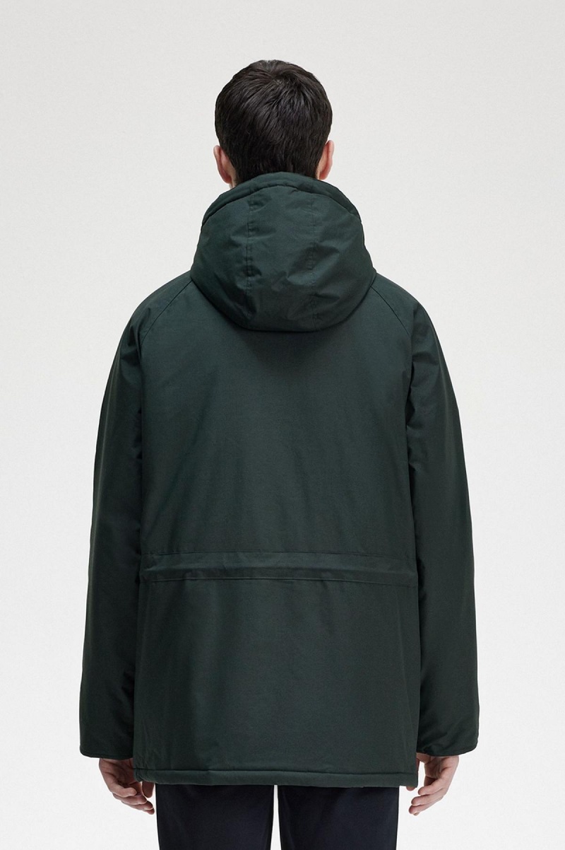 Abrigos Fred Perry Acolchado Zip Through Hombre Verdes | PMXER35909