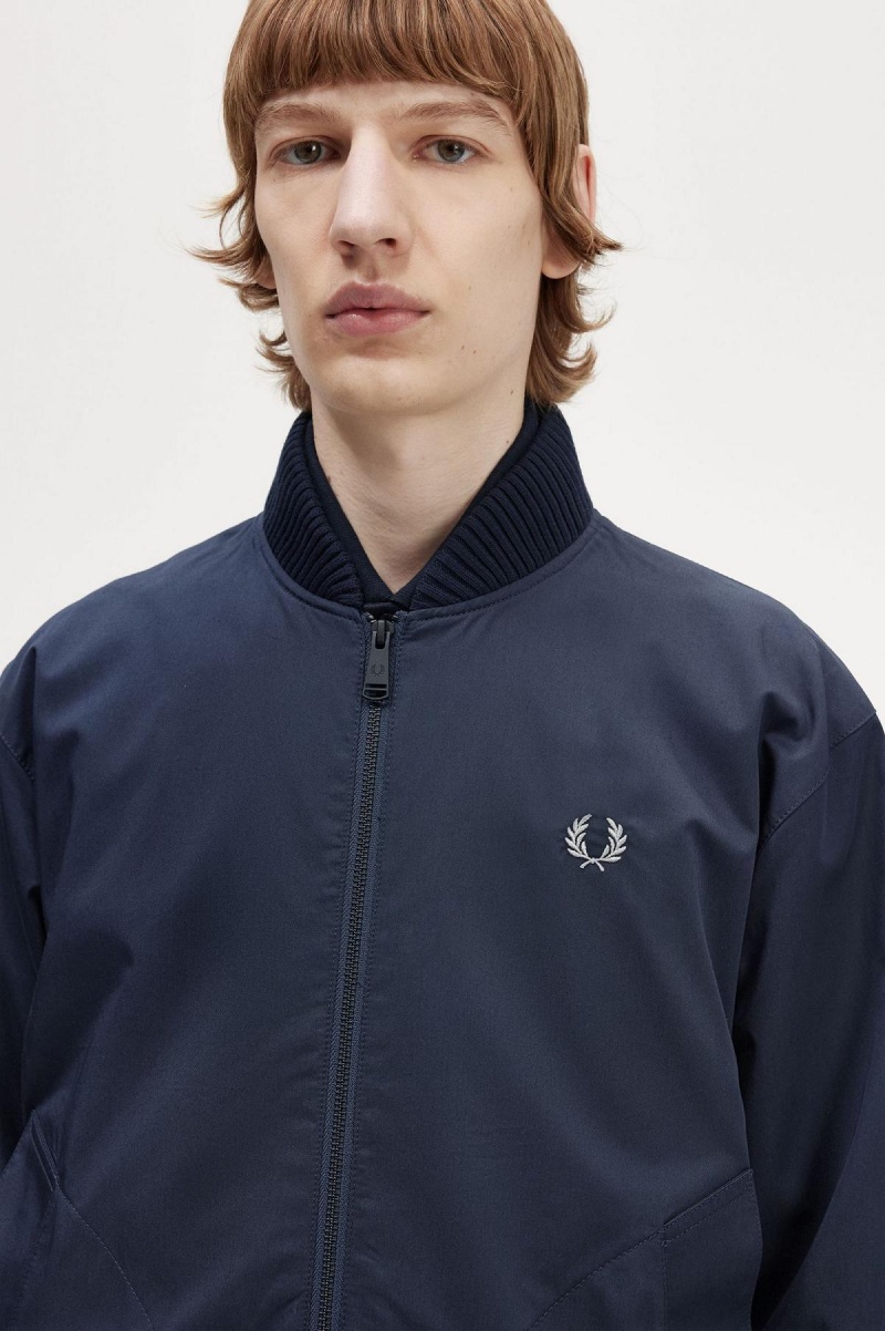 Abrigos Fred Perry Bomber Hombre Azul Marino | BMXSO35416