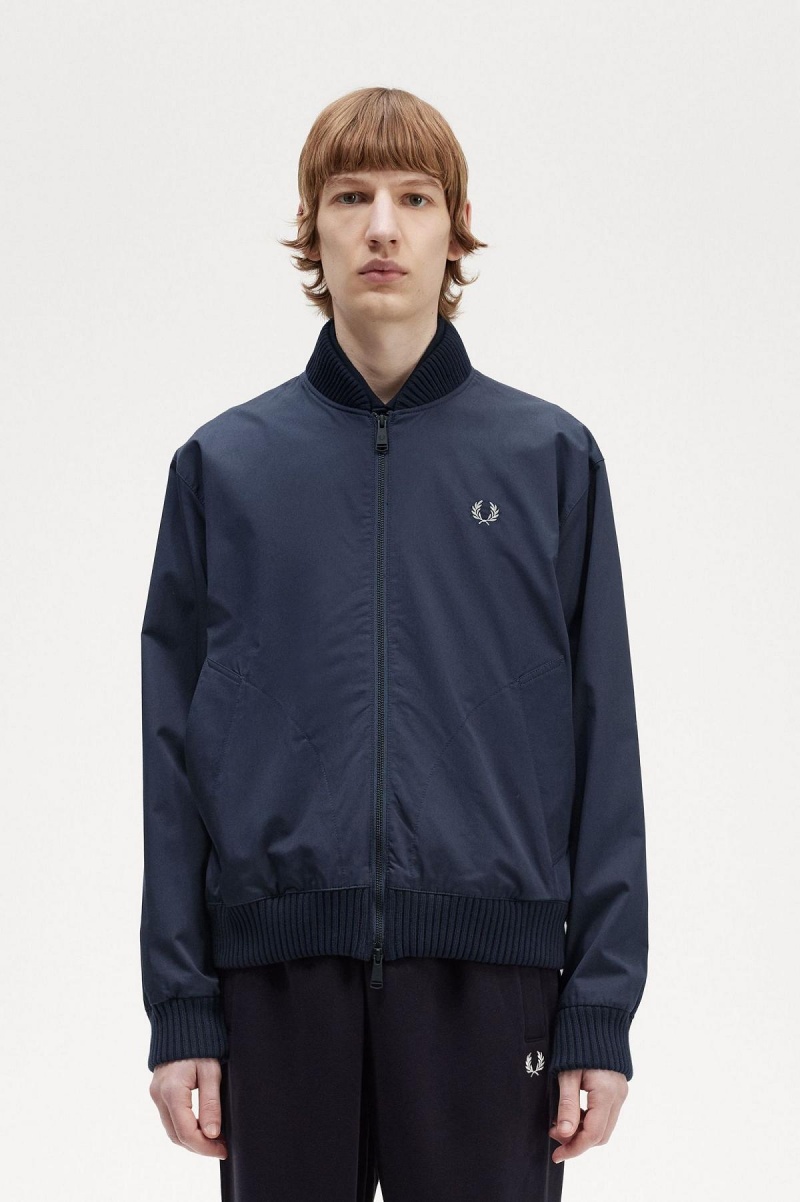 Abrigos Fred Perry Bomber Hombre Azul Marino | BMXSO35416