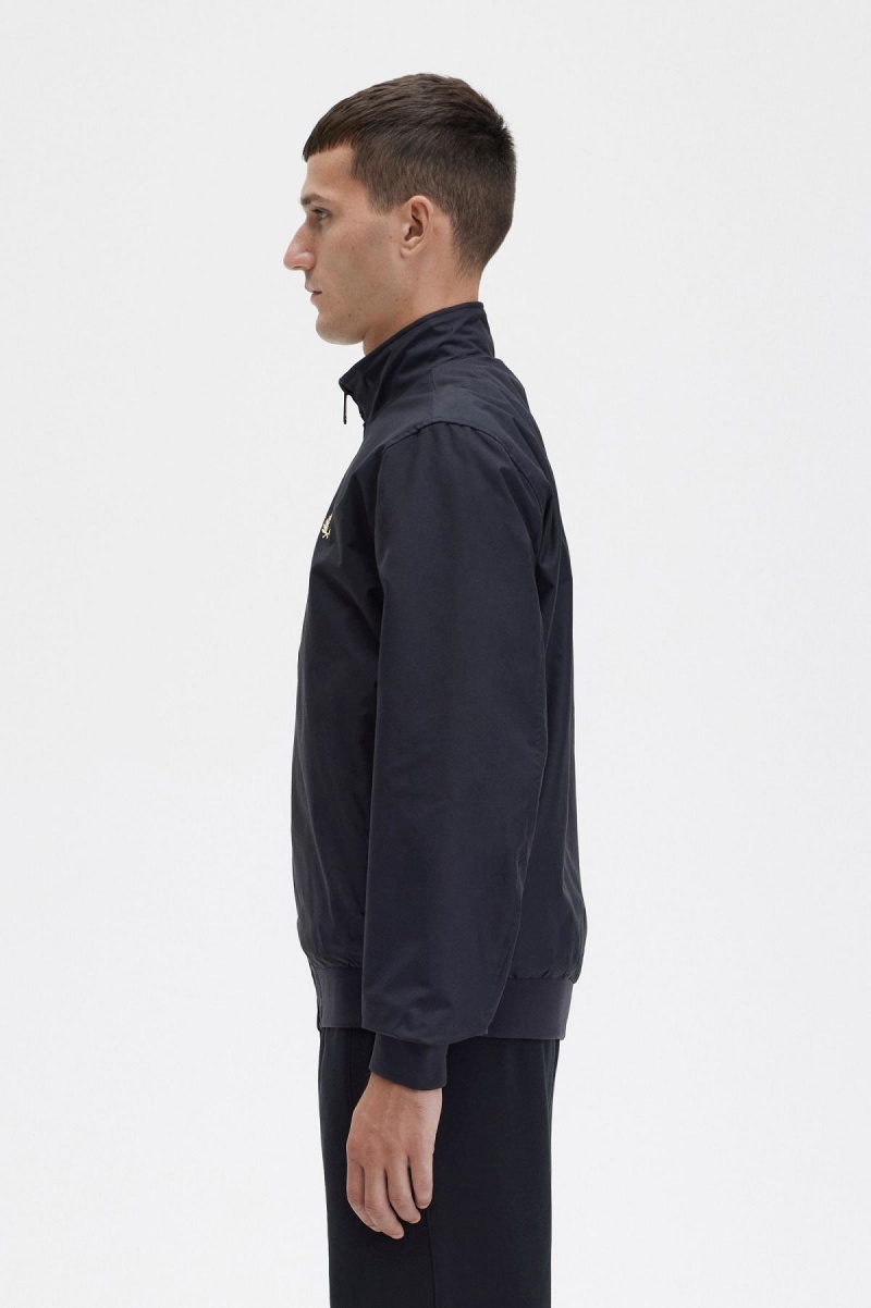 Abrigos Fred Perry Brentham Hombre Negros | MXIIZ94576