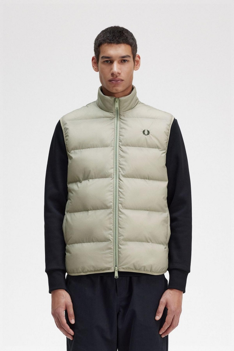 Abrigos Fred Perry Insulated Gilet Hombre Seagrass | MXQCS16650