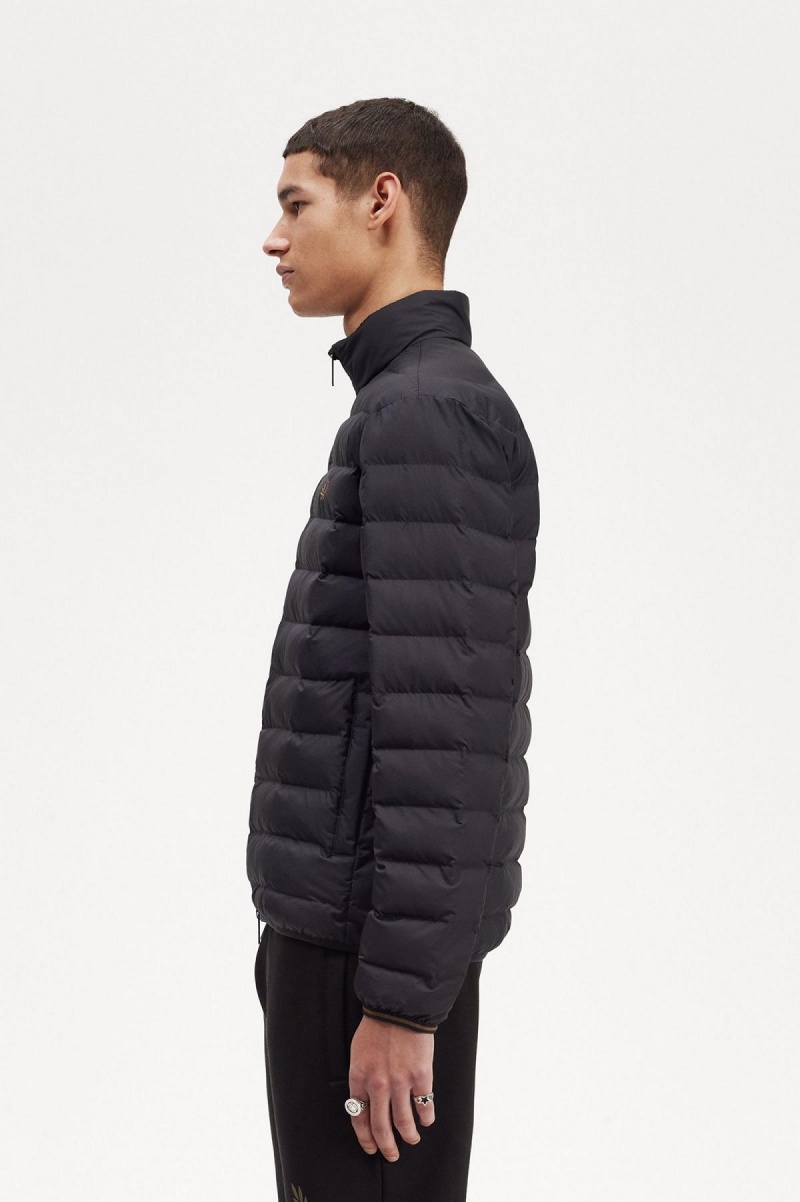 Abrigos Fred Perry Insulated Hombre Negros | PMXER89899