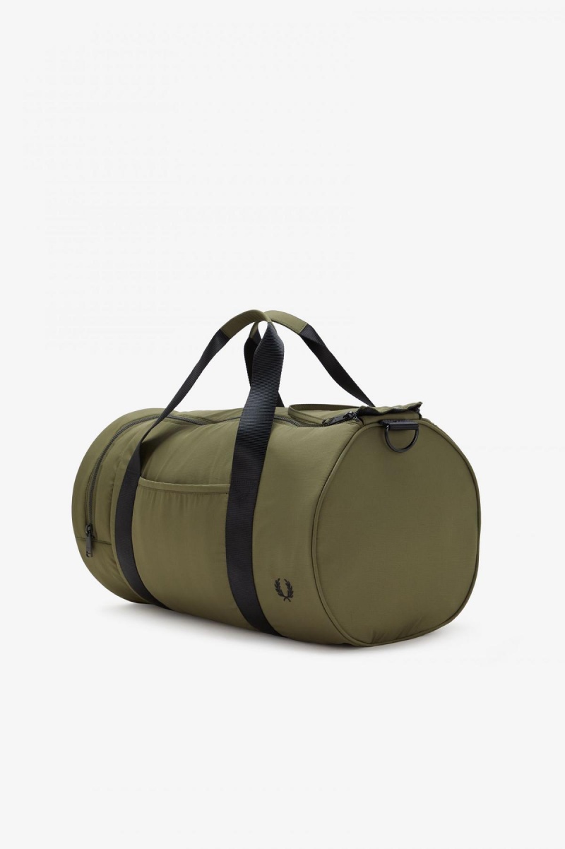 Bolsa Fred Perry Ripstop Barrel Accessories Verdes | MXXBR39122