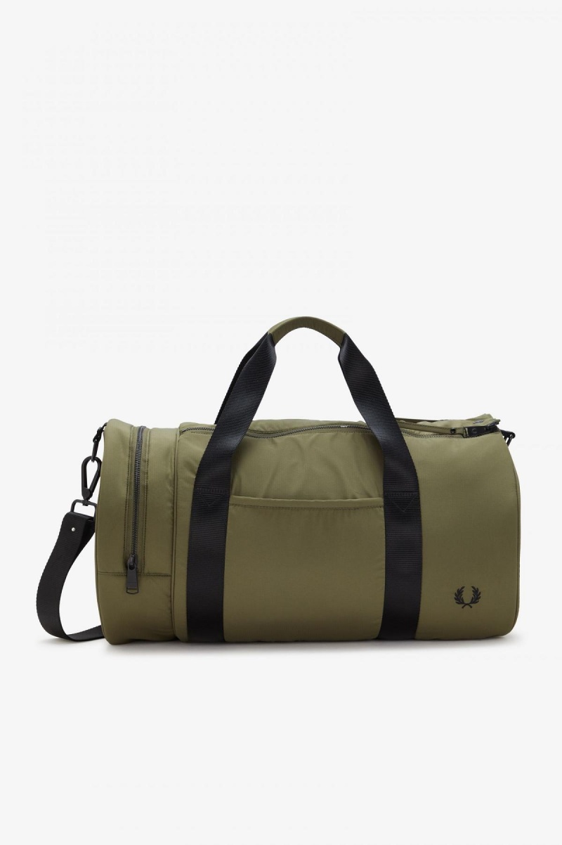 Bolsa Fred Perry Ripstop Barrel Accessories Verdes | MXXBR39122