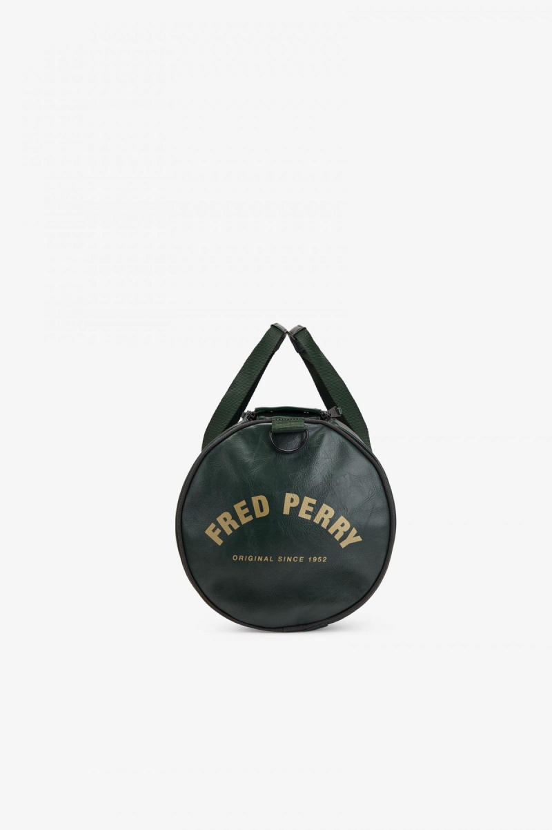 Bolsa Fred Perry Tonal Barrel Accessories Verdes Oscuro | QMXWA18734