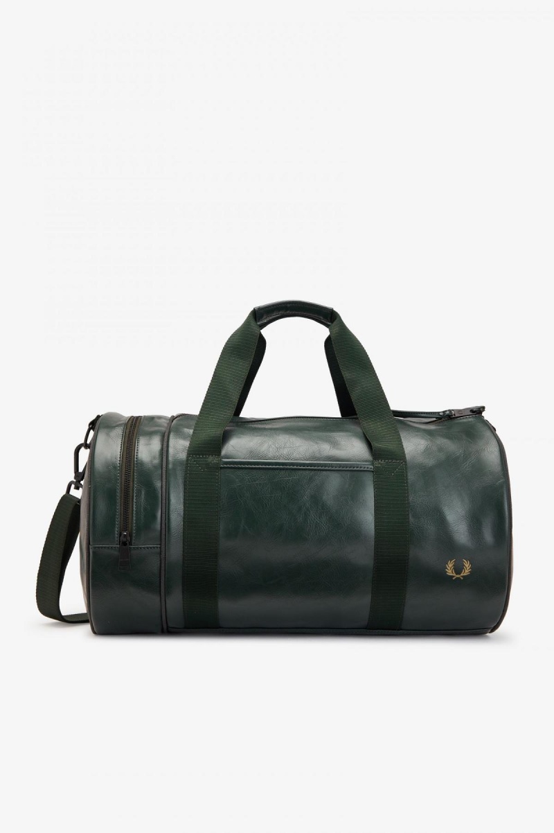 Bolsa Fred Perry Tonal Barrel Accessories Verdes Oscuro | QMXWA18734