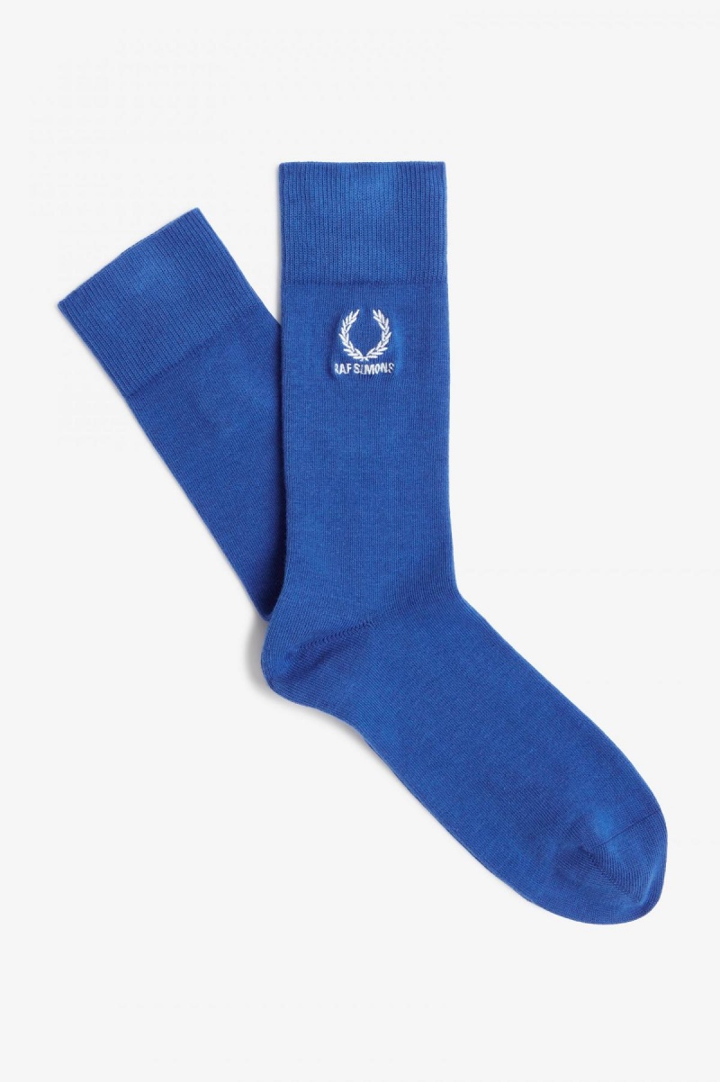 Calcetines Fred Perry Embroided Accessories Azul Rey Azules | TMXPQ98420