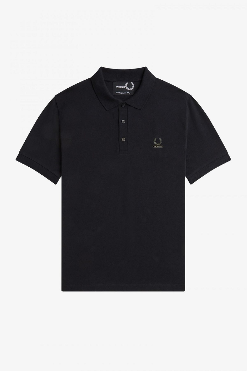 Camisa Polo Fred Perry Enamel Pin Polo Shirt Hombre Negros | YMXVQ42374