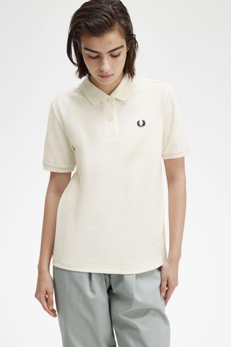 Camisa Polo Fred Perry G6000 Mujer Negros | MXEAH84185