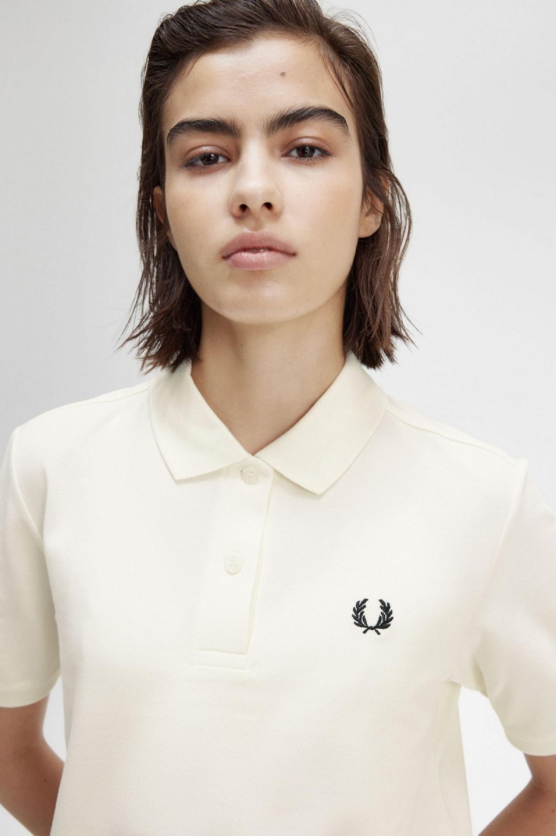 Camisa Polo Fred Perry G6000 Mujer Negros | MXEAH84185