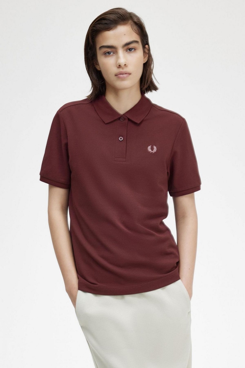 Camisa Polo Fred Perry G6000 Mujer Rosas Rosas | AMXWC29473