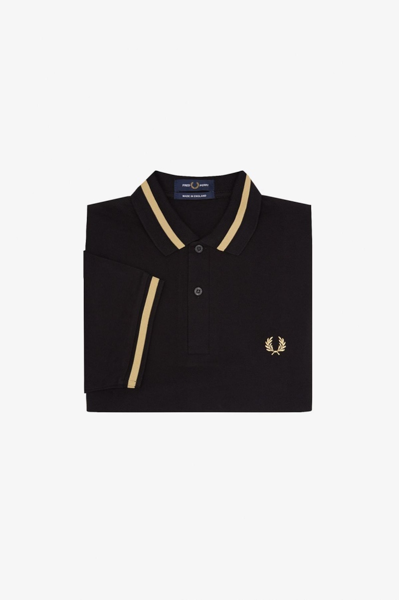 Camisa Polo Fred Perry M2 Hombre Negros | BMXSO28957