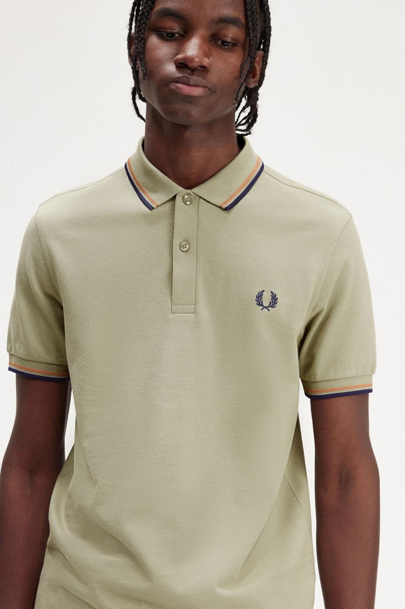 Camisa Polo Fred Perry M3600 Hombre Azules Azul Marino | BMXSD77250