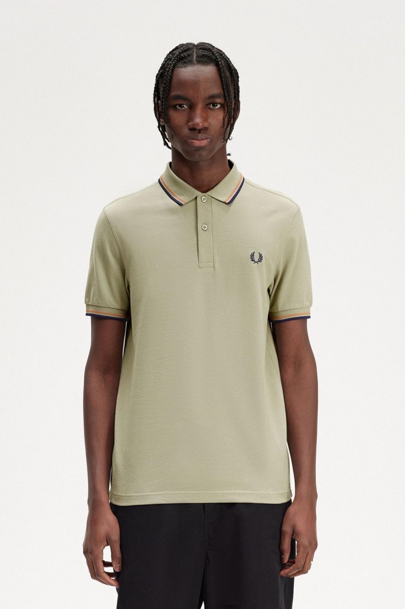 Camisa Polo Fred Perry M3600 Hombre Azules Azul Marino | BMXSD77250