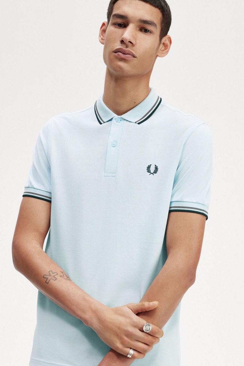 Camisa Polo Fred Perry M3600 Hombre Azules Verdes Negros | MXNZX56683