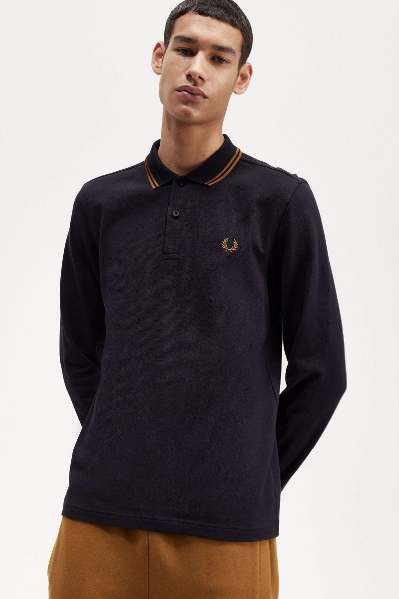 Camisa Polo Fred Perry M3636 Hombre Azul Marino Azules Azules | DMXVO76264