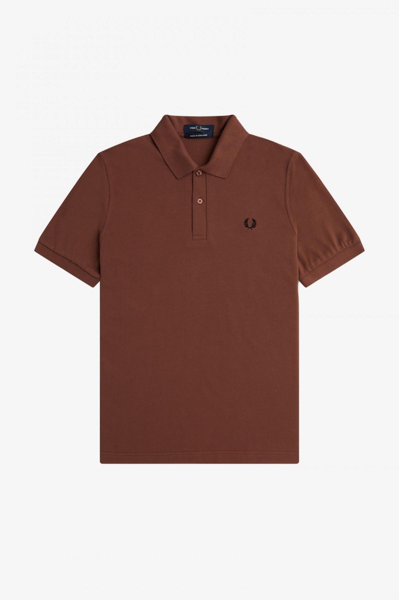 Camisa Polo Fred Perry M3 Hombre Marrom Negros | MXCVG79656