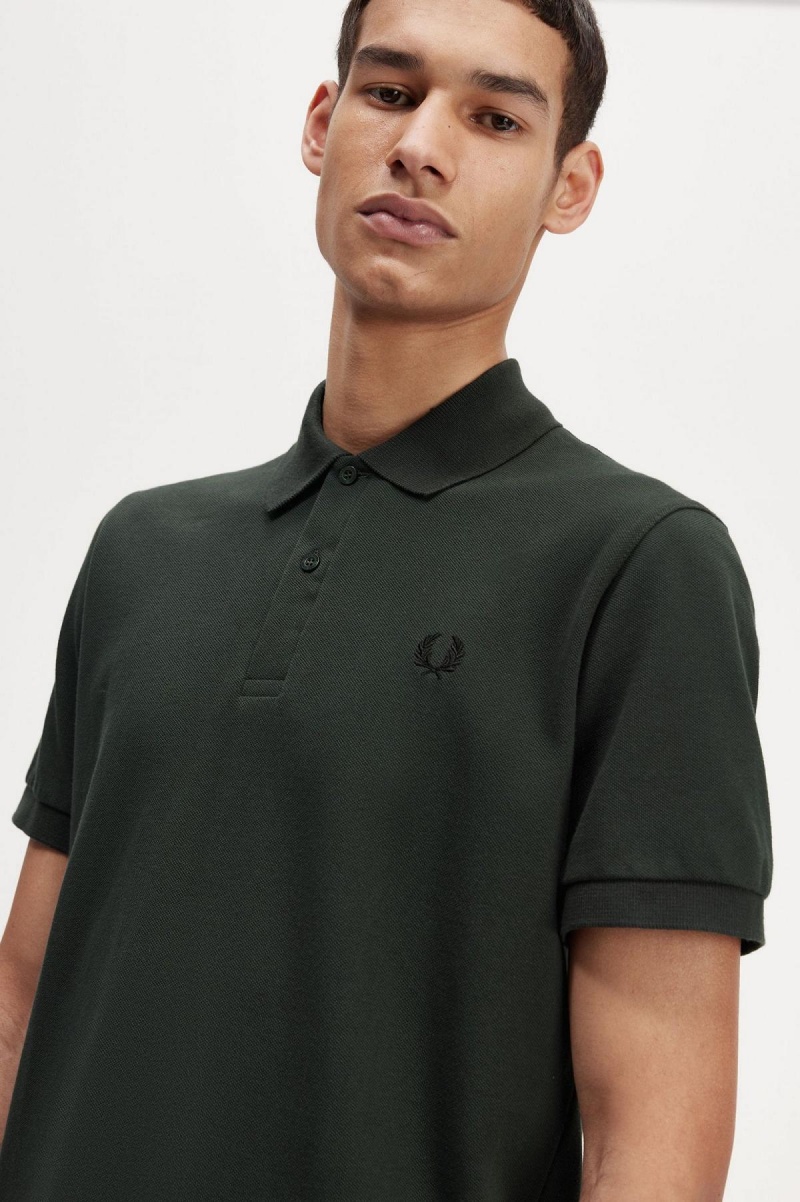 Camisa Polo Fred Perry M3 Hombre Verdes Negros | MXNZX88584