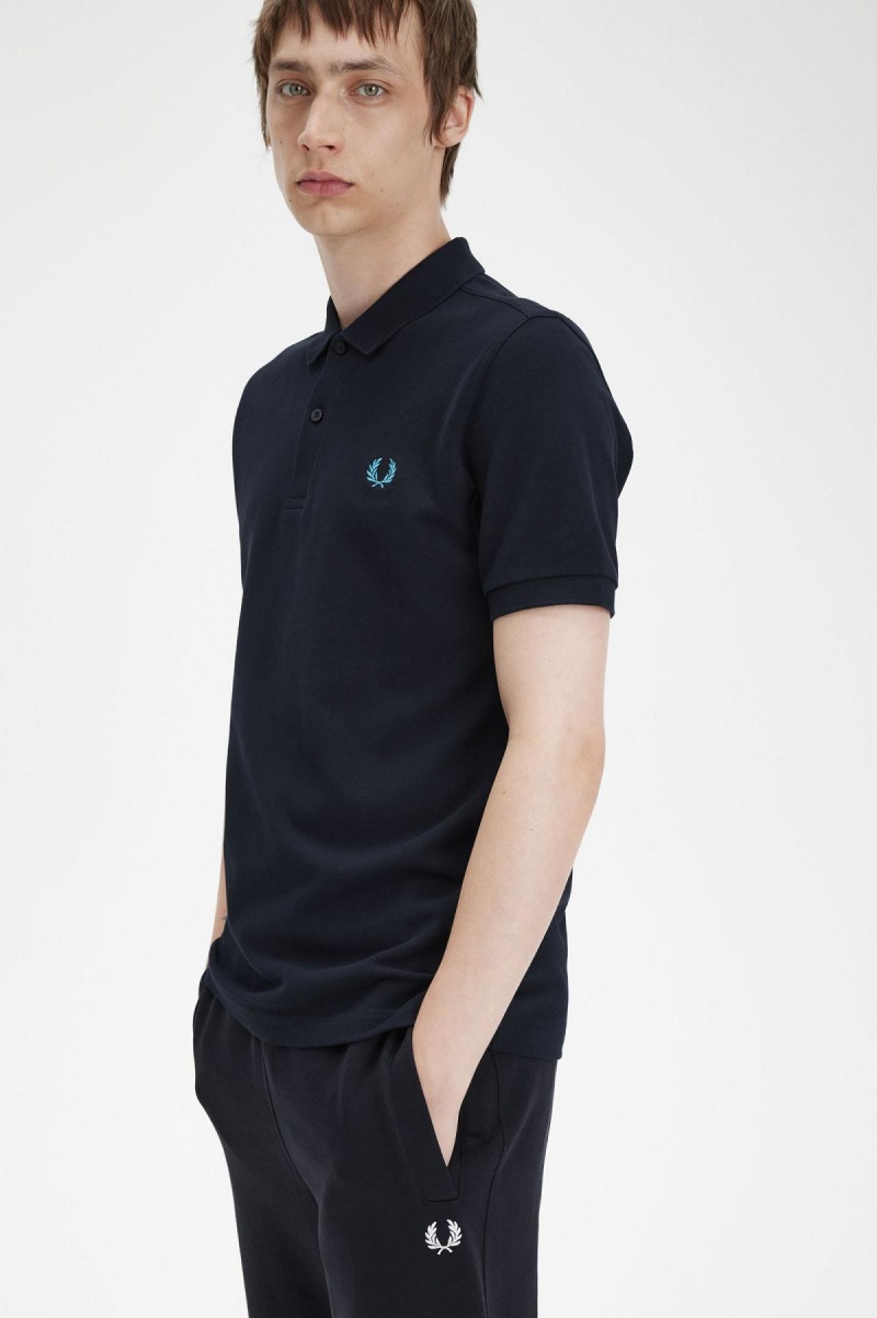 Camisa Polo Fred Perry M6000 Hombre Azul Marino Azules | MXJKU14730