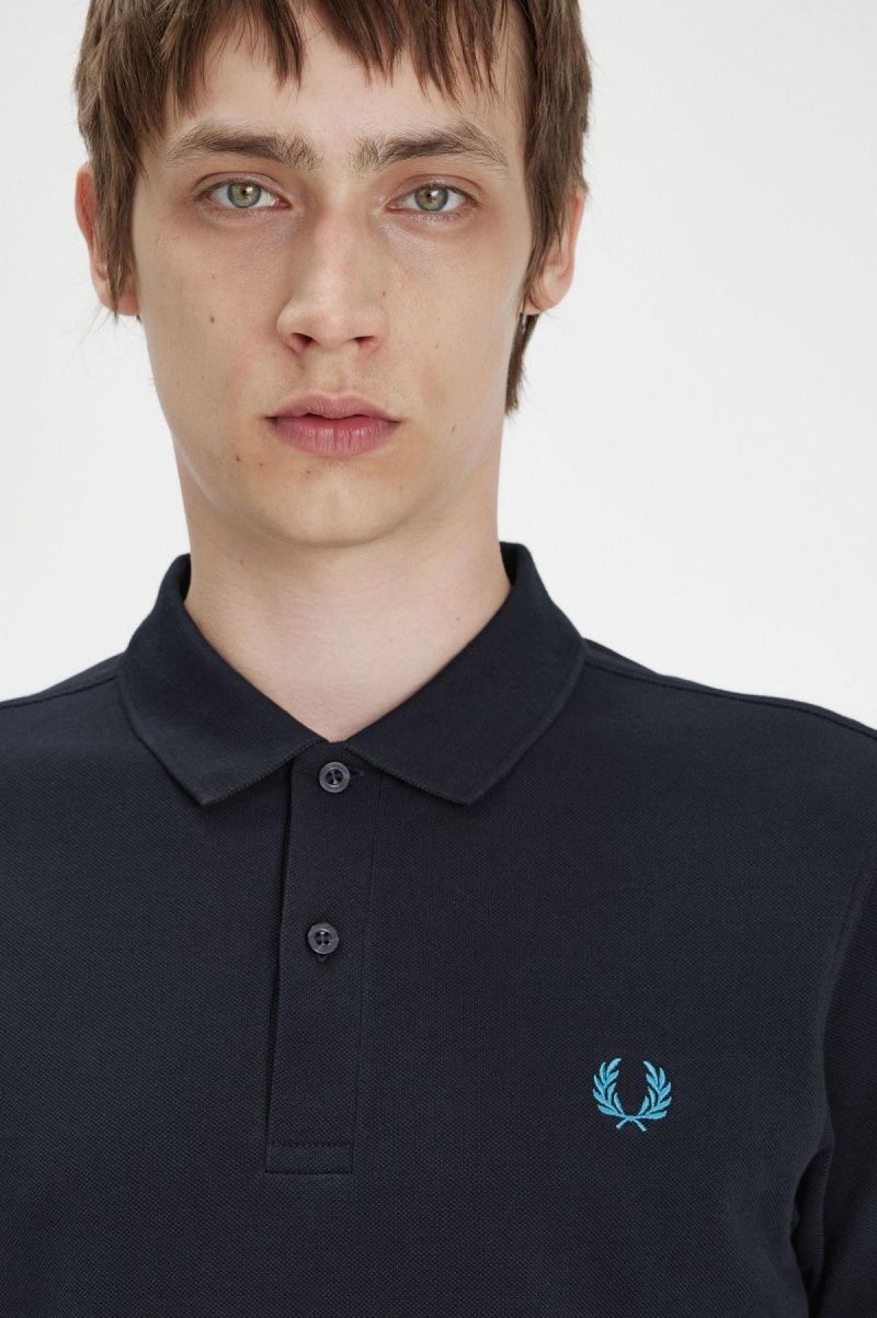 Camisa Polo Fred Perry M6000 Hombre Azul Marino Azules | MXJKU14730