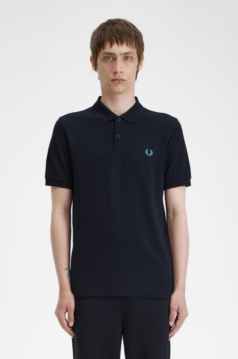 Camisa Polo Fred Perry M6000 Hombre Azul Marino Azules | MXJKU14730