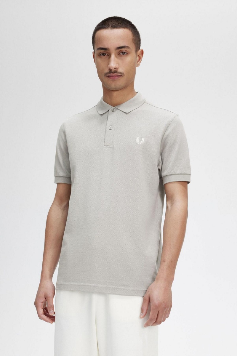 Camisa Polo Fred Perry M6000 Hombre Limestone / Ecru | MXNZX37327