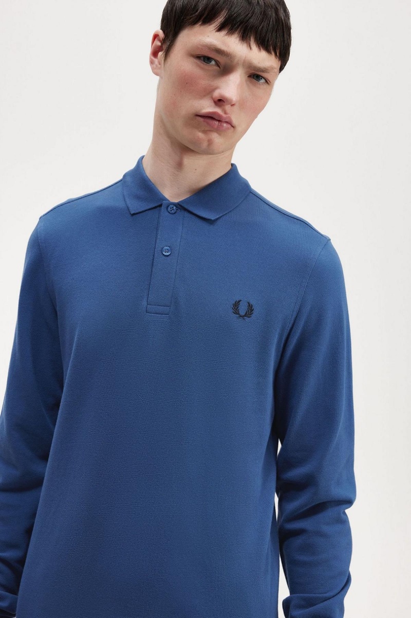 Camisa Polo Fred Perry M6006 Hombre Azules | MXDFL66333