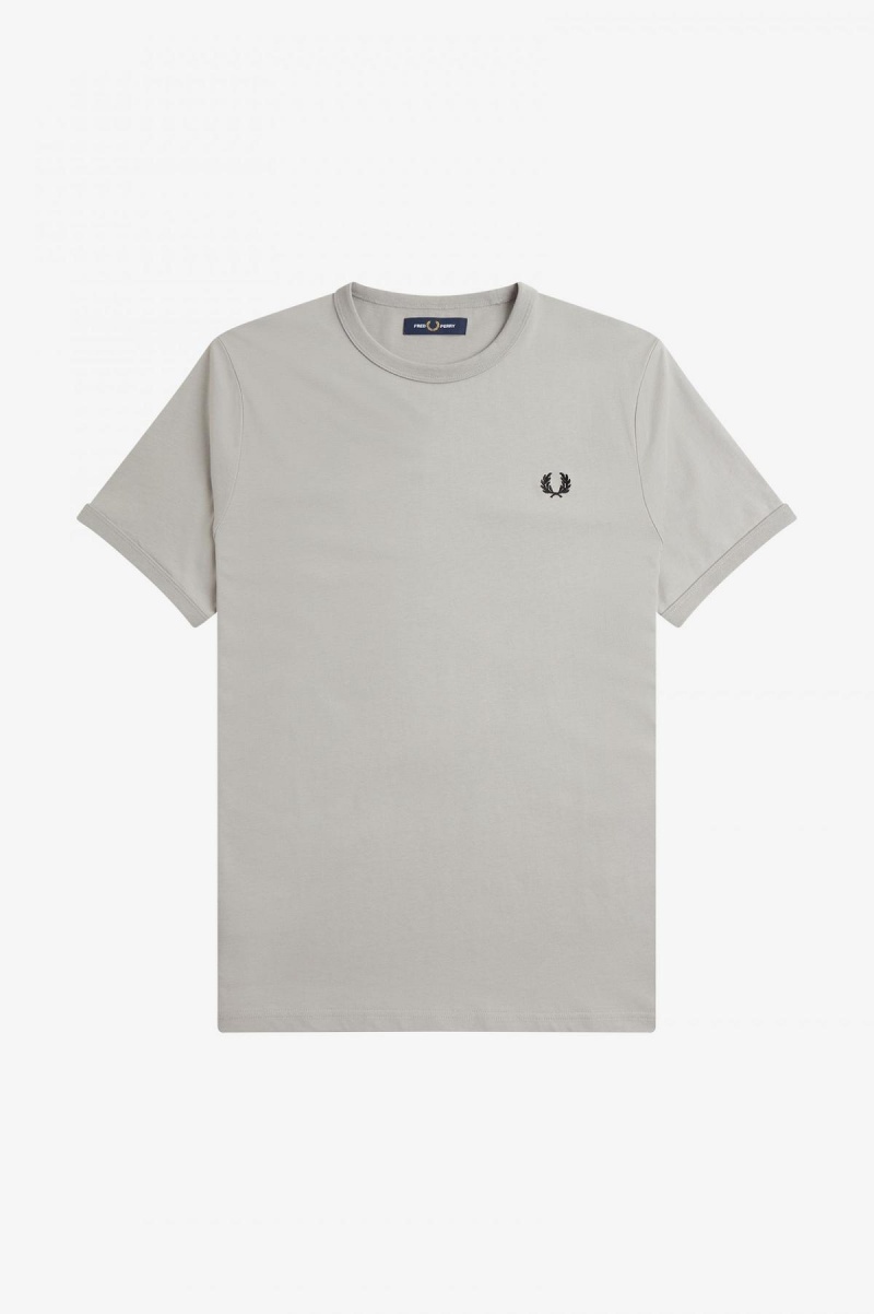 Camiseta Fred Perry Ringer Hombre Limestone | MXQCS72237